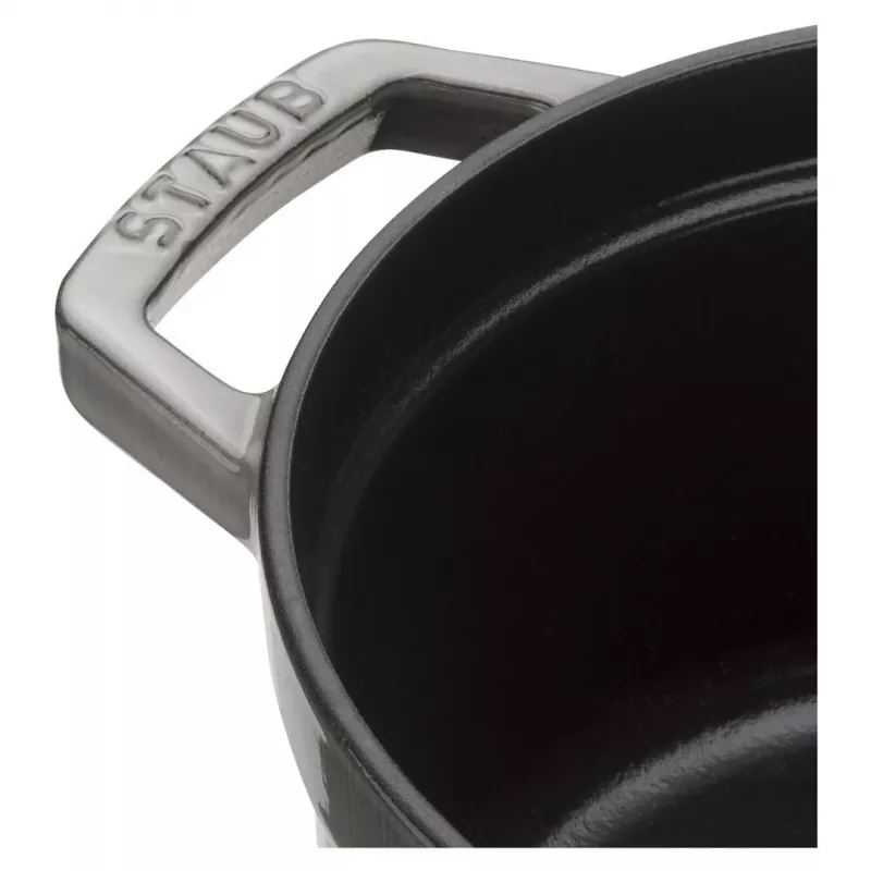 Staub La Cocotte okrúhly liatinový hrniec 26 cm, grafitovosivý