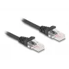 DeLOCK RJ45 špirálový kábel konektor samec na konektor samec Cat.5e 3 m čierny