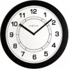 NeXtime hodiny 3045zw Super Slim, Ø28 cm, nástenné, čierna