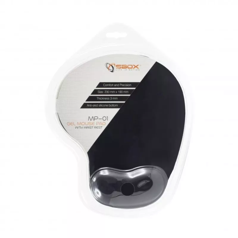 Sbox MP-01B gélová podložka pod myš čierna