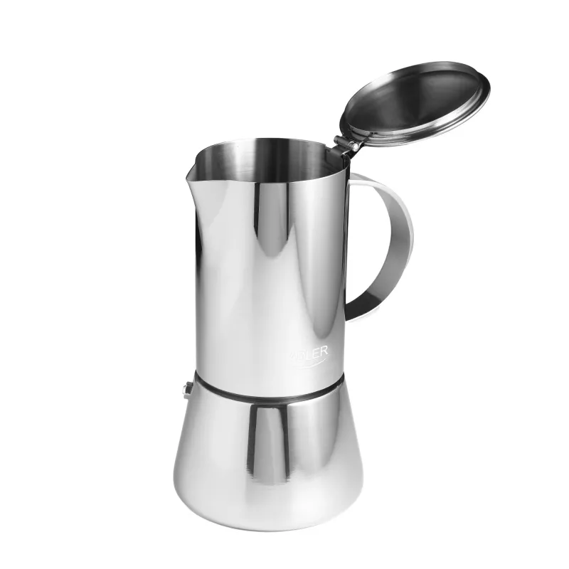Espresso kávovar Adler AD 4419 — nerezové puzdro, kompaktná veľkosť