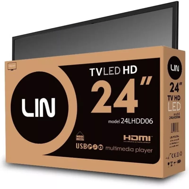 LIN 24LHDD06 HD Ready DVB-T2 čierny