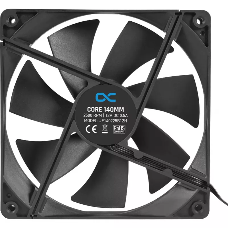 Alphacool Core 140-mm-PWM skriňový ventilátor 2500 ot/min čierny