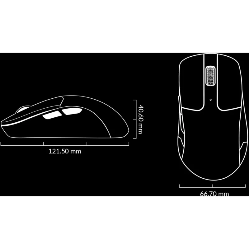 Myš Keychron M2-A1 RF Wireless Bluetooth USB Type-C