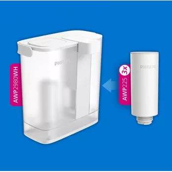 Filtračné kazety na vodu Philips AWP225S/5 balenie 3 ks – zmäkčovacie náhradné filtre pre vodné dávkovače a kávovary