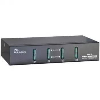 Inter-Tech Argus KVM-AS-41DA - KVM/audio prepínač - 4 x KVM/audio - desktop (88887201)