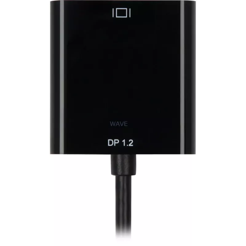 DisplayPort 1.2 > DVI24+1 konvertor, kábel čierny, 15 cm