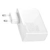Cestovná nabíjačka Baseus GaN2 Pro Quick 2x USB + 2x USB-C, 100W, EU (biela)
