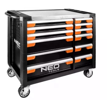 Dielenská skriňa NEO tools PRO 12 zásuviek 84-225, robustné úložisko z ocele pre náradie