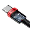 Baseus Cafule PD2.0 100W Flash-Charging USB na Type-C kábel (20V 5A) 2m červená+čierna