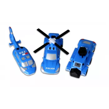 Sada vozidiel Popular Playthings Mix or Match Vehicles Police