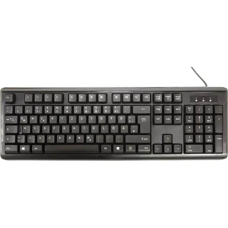 Inter-Tech AC KB-102DE stolný USB čierny 1000dpi 105 tlačidiel káblový (88884138)