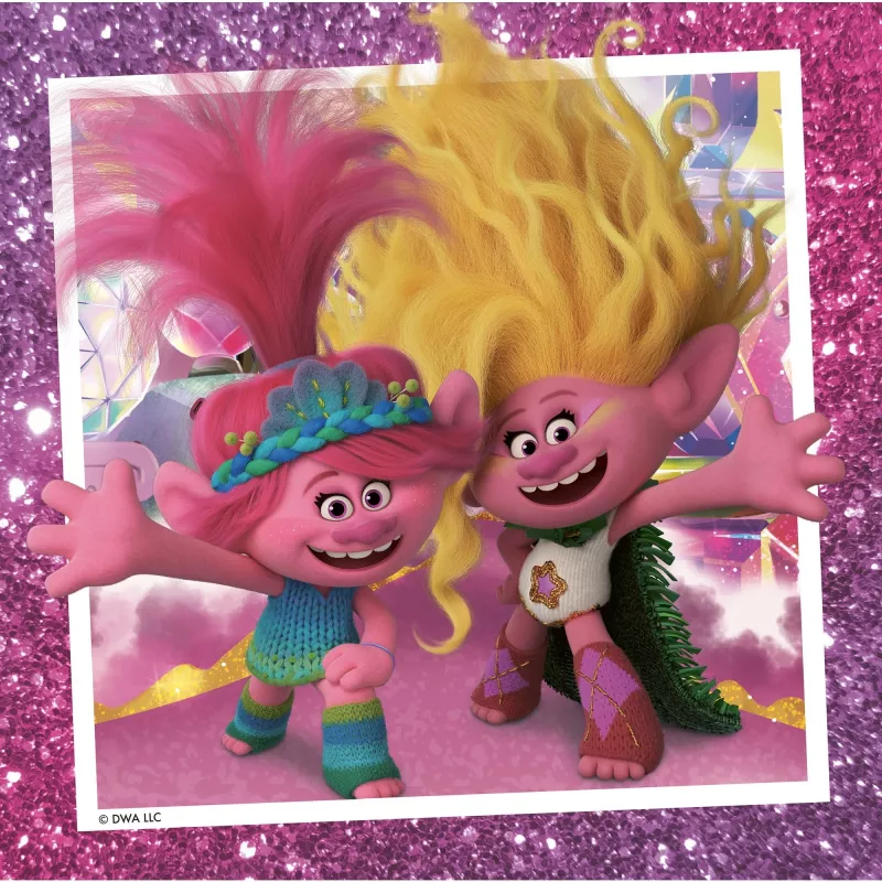 Detské puzzle Trolls 3 (3x 49 dielov)