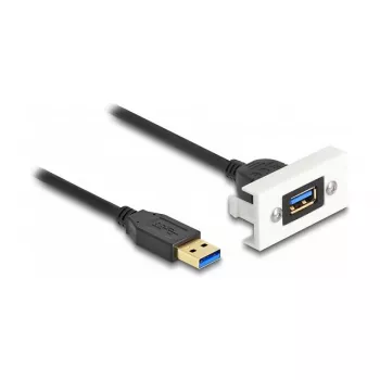 DeLOCK Easy 45 modul SuperSpeed USB USB 3.2 Gen 1 USB Type-A konektor samica na konektor samec 1m