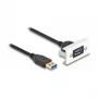 DeLOCK Easy 45 modul SuperSpeed USB USB 3.2 Gen 1 USB Type-A konektor samica na konektor samec 1m