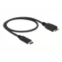 USB kábel DeLOCK 0,5 m USB3.1 C - MicroUSB3.1 B