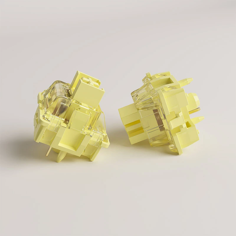 AKKO V3 Pro Cream Yellow mechanické spínače, 5-pinové, lineárne, 50 g, 45 ks