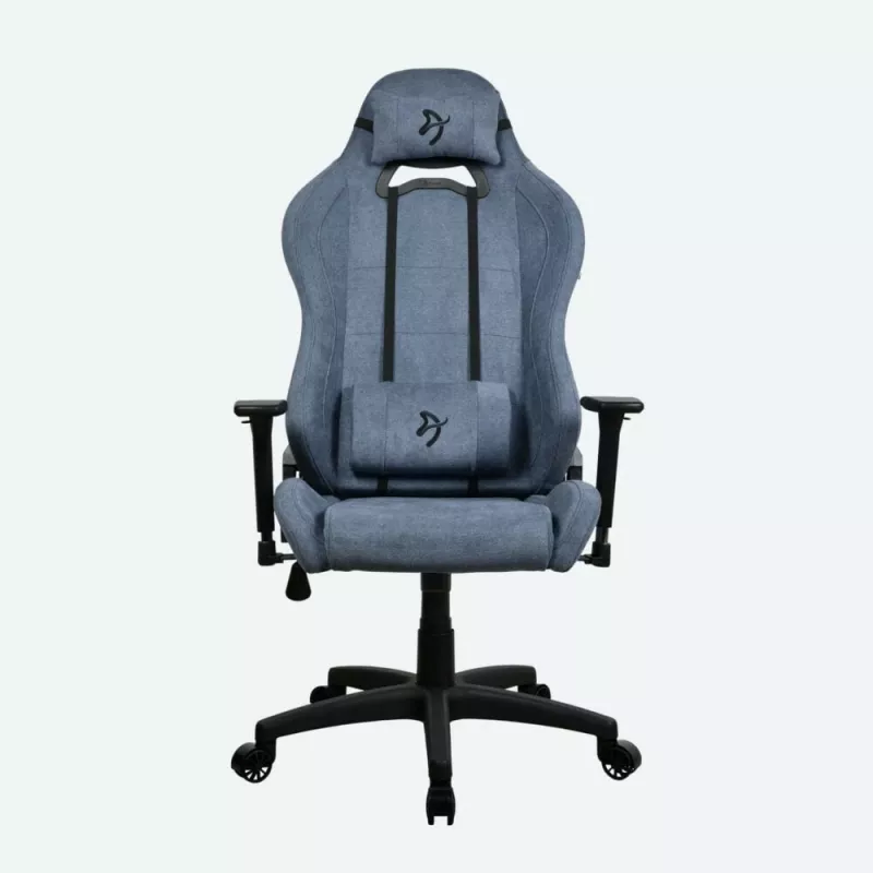 Herná stolička Arozzi Torretta SoftFabric Blue — ergonomický dizajn, nastaviteľná výška a nastaviteľné podrúčky