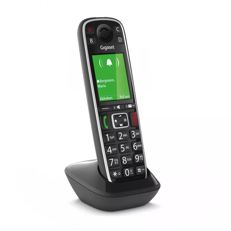 Gigaset E720HX analógový/DECT telefón so zobrazením čísla čierny