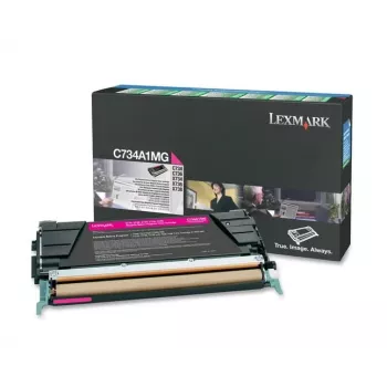 Lexmark - tonerová kazeta - 1 x purpurová - 6000 strán - LRP / LCCP (0C734A1MG)