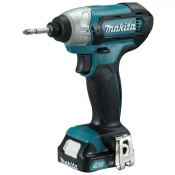 Makita TD110DSMJ - rázový uťahovač - batéria - 1/4 palca šesťhranný bit - 110 N·m - 2 batérie - 10,8 V