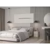 Nočný stolík top e shop MALWA M2 KASZMIR — 2 zásuvky, drevotrieska, kašmír, 300×300×400 mm