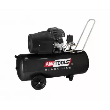 Vzduchový kompresor AWTools AC100V 100 l 3,0 PS — vertikálna nádrž, olejom mazaný, jednofázový