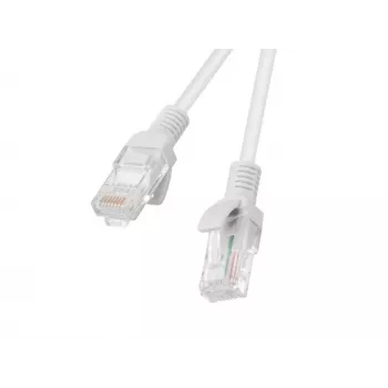 LANBERG sieťový kábel RJ-45 Cat5e PCU5-10CC-3000-S, 30 m, U/UTP, CCA vodič, PVC plášť, 26 AWG, biely