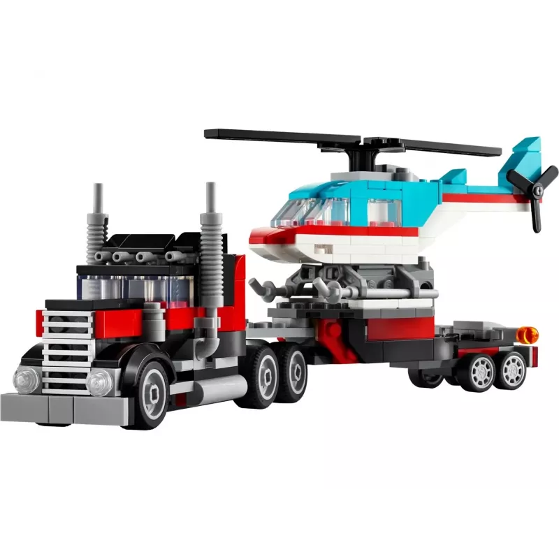 LEGO Creator 3-in-1 31146 Nákladné auto s plošinou a vrtuľník