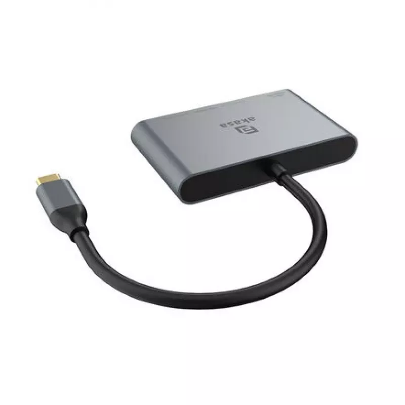Akasa 4 port USB-C USB 3.2 Gen 2 multiport hub s konektorom samec rýchlonabíjací port - kábel - digitálny/dátový