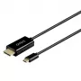 USB-C kábel SAVIO CL-191 2 m — USB-C na USB-C, konektor samec na konektor samec, čierny, plastový plášť, medený vodič