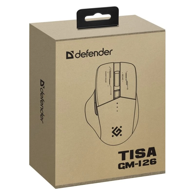 Myš DEFENDER GM-126 TISA RF+BT OPTIC 1600dpi 6P BIELA