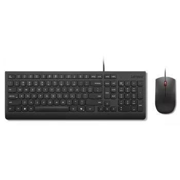 Káblová súprava klávesnice a myši Lenovo Essential 4X31R64445 — USB káblová full-size klávesnica a káblová USB myš