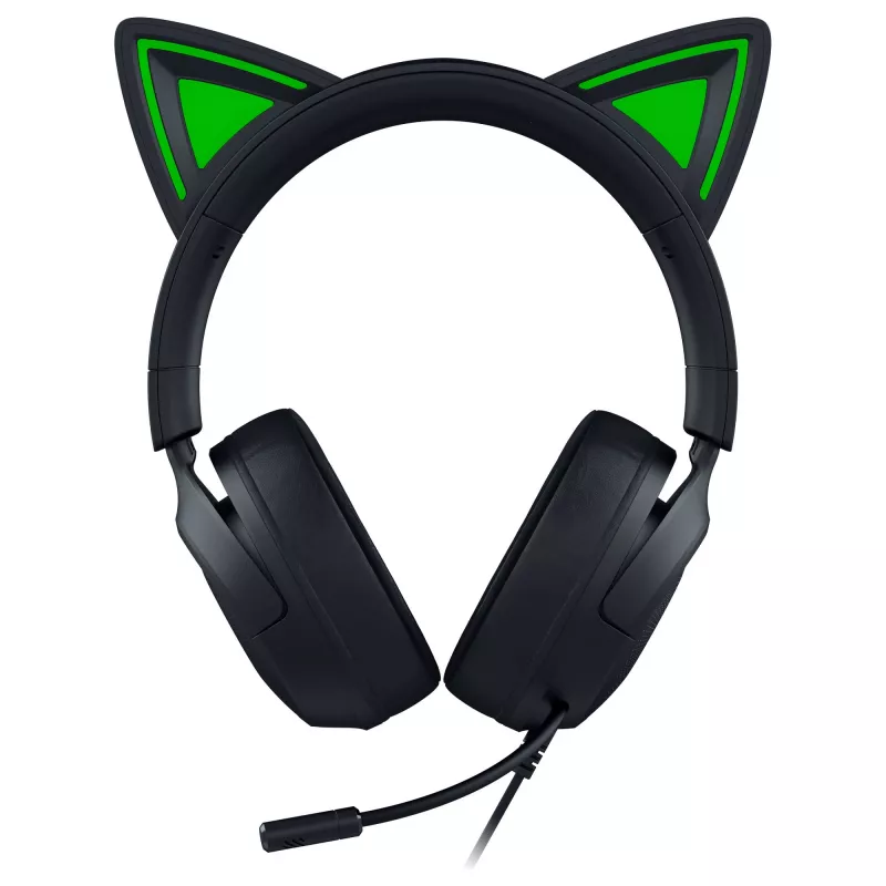 Káblový herný headset Razer Kraken Kitty V3 X — on-ear, integrovaný mikrofón