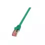 Logilink PrimeLine - patch kábel - RJ-45 (M) - RJ-45 (M) - 7,5 m - SFTP, PiMF - CAT 6 - bezhalogénový - zelený (CQ2085S)