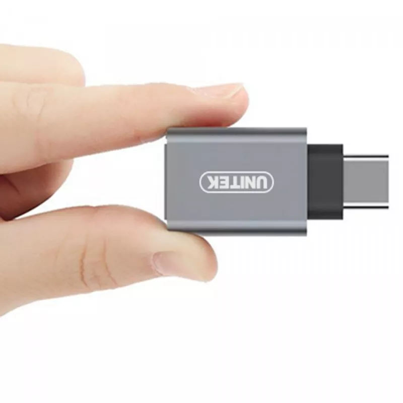 UNITEK Y-A025CGY kábelový interface/genderový adaptér USB Type-C na USB Type-A, kov
