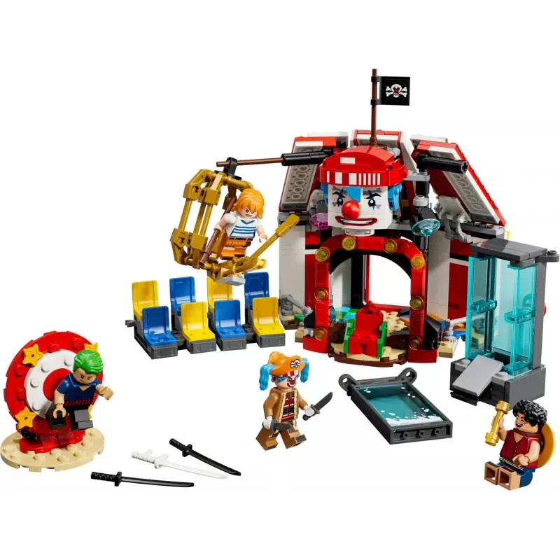 LEGO Bricks hracia sada Buggy klauna cirkusový stan 75637 — 573 dielov, 4 minifigúrky, vek 8+