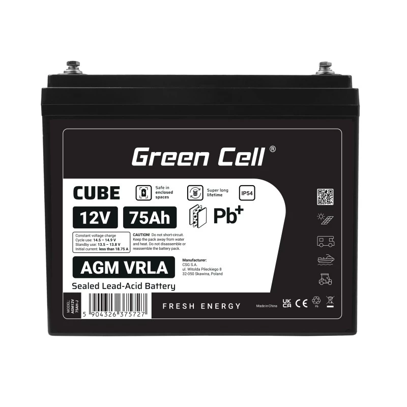 Batéria AGM VRLA 12V 75Ah IP54