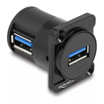 DeLOCK D-Type modul USB 2.0 Type-A samica na samica 90° zahnutý