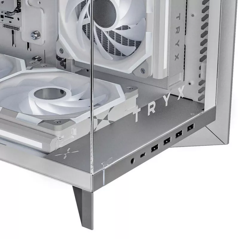 Skriňa TRYX LUCA L70 Midi-Tower ARGB biela