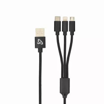 Sbox USB 2.0 8-pin/Type-C/Micro USB nabíjací kábel len 2,4A 1M BULK