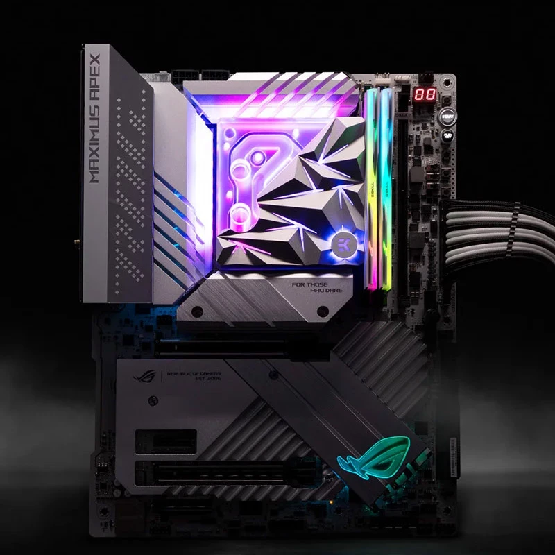 EK Water Blocks EK-Quantum Velocity² Edge D-RGB - 1700/1851 špeciálna edícia strieborná