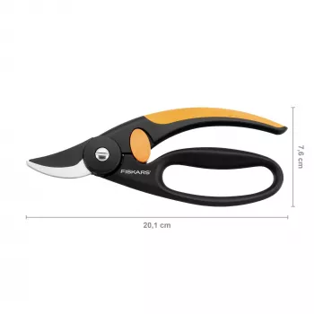 Nožnice na konáre Fiskars 111440 Bypass čierne — Fiskars 1001534 (ručné záhradné nožnice, Bypass, čierne)