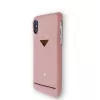 VixFox zadný kryt telefónu pre iPhone XSMAX s priehradkou na karty, ružový
