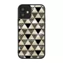 Ochranné puzdro iKins pre Apple iPhone 12 mini, pyramídová štruktúra, čierne