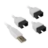 USB hub Lian Li PW-U2TPAW Type-A konektor samec 1-na-3 IDC 9-Pin