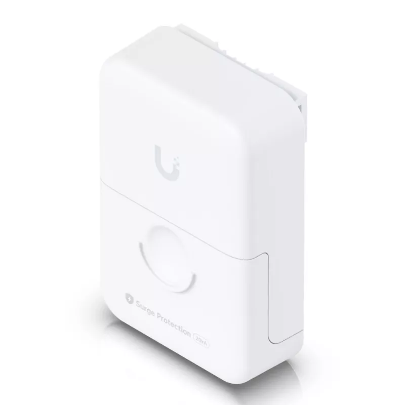 Ethernetová prepäťová ochrana UBIQUITI UACC-ETH-SP-Pro — 10 Gbit/s, 600 V, polykarbonát, biela