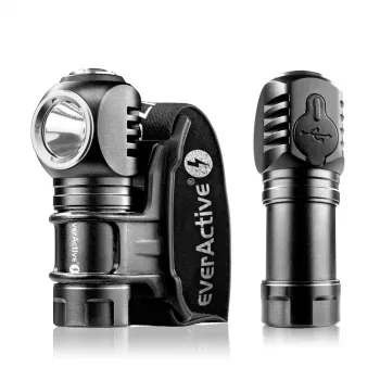 Baterka LED 3 prevádzkové režimy 10 W 500 lúmenov hliníkové puzdro nabíjateľná vodotesná FL-55R Dripple - Everactive