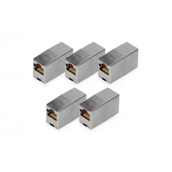 RJ45 modulárna spojka Digitus DN-93901-5 5 ks pozlátená strieborná