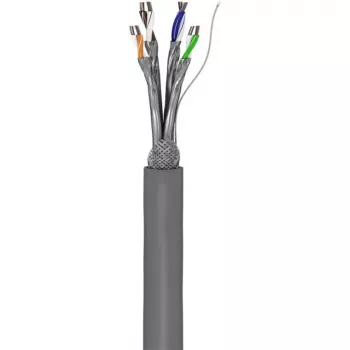 Wentronic Goobay CAT 6 sieťový kábel, S/FTP (PiMF), sivá, 305 m – CCA medená zmes, AWG 23/1 (solid), PVC (95696)